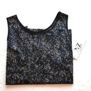 Nic + Zoe Active FlexFit Performance Tank Top XL Animalia NWT
